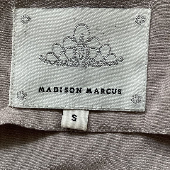 Madison Marcus Front Overlay Knot Silk Dress - Picture 11 of 12